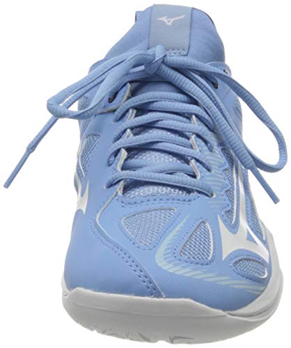 Mizuno Ghost Shadow, Zapatilla de Balonmano Mujer, Dellarblue/Blanco/2768c, 40 EU