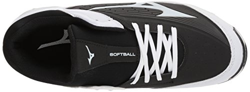 Mizuno Swift 5 Fastpitch Softball - Zapatillas para Mujer, Color Negro (Negro/Blanco), Talla 42,5 EU