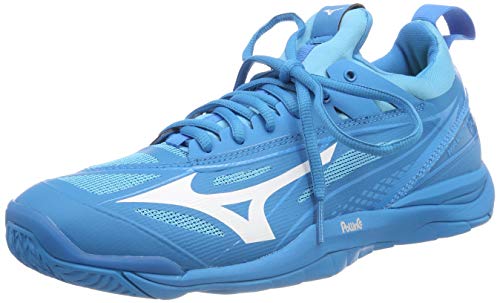 Mizuno Wave Mirage 2.1, Zapatillas de Balonmano Hombre, Azul (Bluejewel/White/Hawaiianocean 98), 42.5 EU