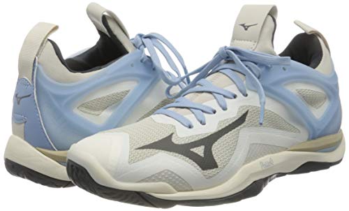 Mizuno Wave Mirage 3, Zapatilla de Balonmano Mujer, Blancanieves/Dshadow/Afalls, 40 EU