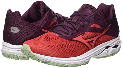 Mizuno Wave Rider 23, Zapatillas de Running Mujer, Rojo (Mauvewne/Cayenne/Bokchoy 59), 38 EU