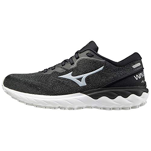 Mizuno Wave SKYRISE 2 (W), Zapatillas de Running Mujer, Black/Cool Silver/White, 40.5 EU