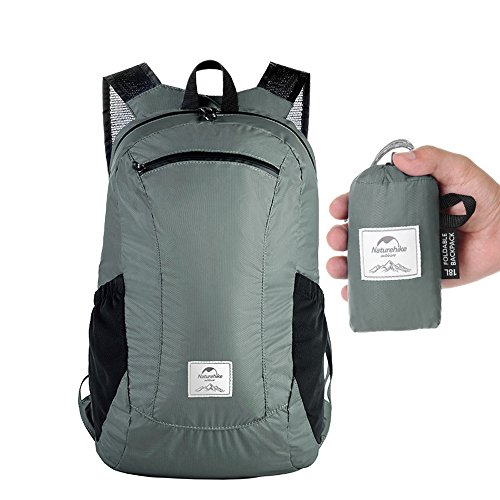 Mochila Plegable Mochila Compacta Ligera Resistente al Agua Para Viajes Colegio Deportes Aire Libre Nueva 2018 Macuto Empacable Impermeable Ultraligero de Diario para Hombres Mujeres Estudiantes 18L