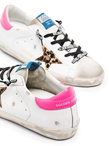 Moda De Lujo | Golden Goose Mujer GWF00101F00011580164 Blanco Cuero Zapatillas | Temporada Permanente