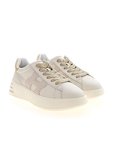 Moda De Lujo | Hogan Mujer HXW5640DN60PJZ0RB0 Blanco Cuero Zapatillas | Primavera-Verano 21