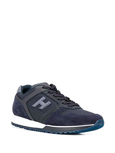 Moda Hogan Hombre HXM3210Y851N8L647F Azul Tela Zapatillas | Temporada Permanente