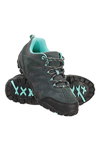 Mountain Warehouse Zapatillas de Senderismo para Mujer - Transpirables, con Malla Superior, Suela de Goma Duradera y Plantilla EVA - Ideales para Senderismo Azul petróleo Talla Zapatos Mujer 39 EU