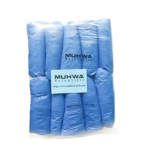 MUHWA CSC Blue CPE-Fundas Desechables para Zapatos (100 Unidades, 2,5 g), Unisex, Azul, 1639cm