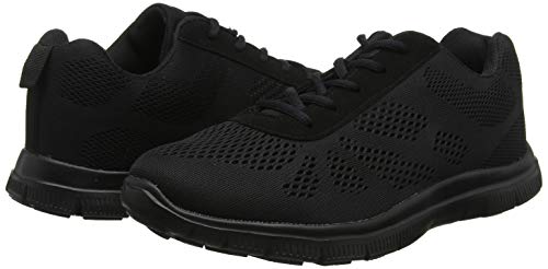 Mujer Get Fit Mesh Go Ejecutarning Atlético Caminar Zapatos Ejecutar - Negro/Negro - 39