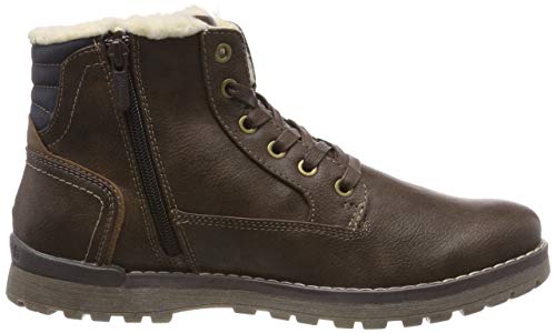 Mustang Schnür-Booty, Botas Clasicas para Hombre, Marrón (Mittelbraun 360), 44 EU