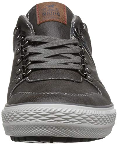 Mustang Schnürhalbschuh, Zapatillas para Hombre, Gris (Dunkelgrau 20), 44 EU