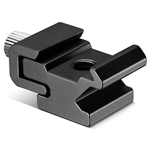 Neewer - Adaptador de Soporte para zapata de flash de Metal Negro con Tornillo de Trípode de 1/4" -20 (5 paquetes)