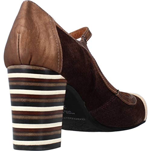 Nemonic Zapatos Tacon Sal para Mujer Marrón 38 EU