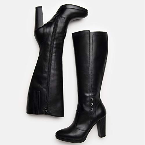 NeroGiardini A909560D Botas Mujer De Piel - Negro 40 EU