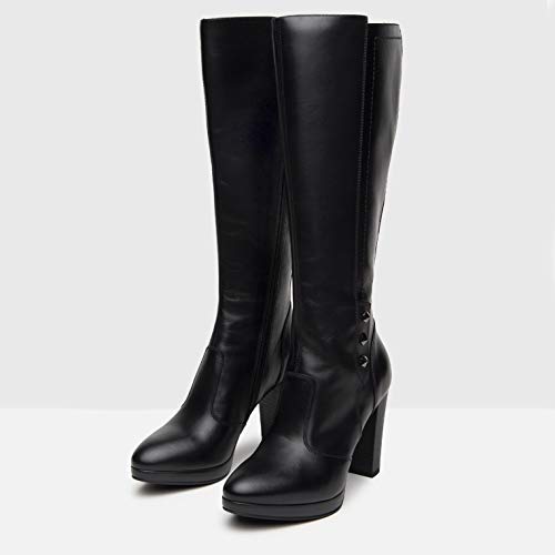 NeroGiardini A909560D Botas Mujer De Piel - Negro 40 EU