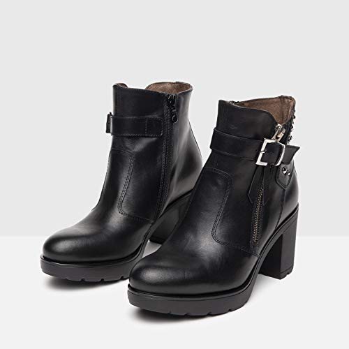 NeroGiardini A909660D Botines Mujer De Piel - Negro 36 EU