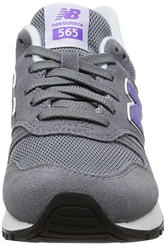 New Balance 565 Sneakers, Zapatillas Mujer, Gris (Grey/Purple), 38 EU