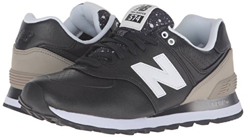 New Balance 574, Zapatillas Deportivas Mujer, Negro (Black/grey), 36.5 EU