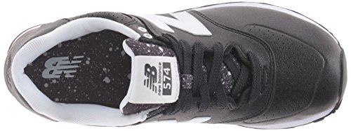 New Balance 574, Zapatillas Deportivas Mujer, Negro (Black/grey), 36.5 EU