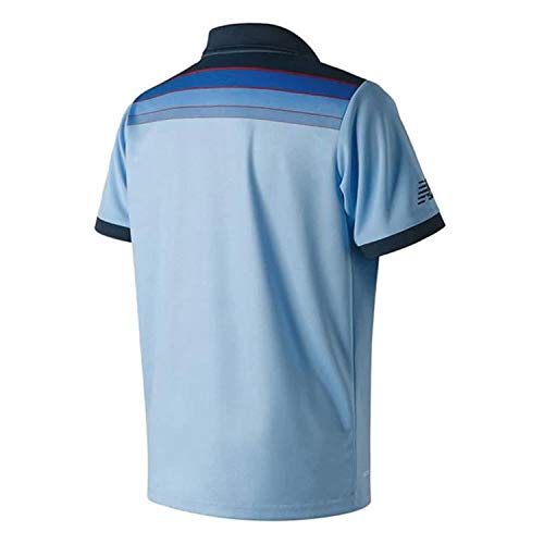 New Balance ECB Replica WC19 Champions ODI Short Sleeve Camiseta, Hombre, Azul, M