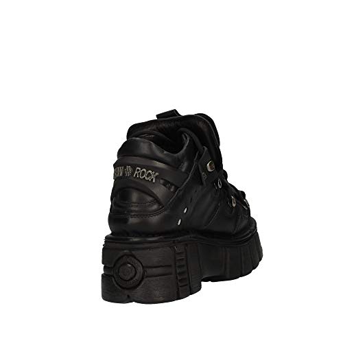 NEW ROCK Zapatos con Cordones de Mujer M-106-C66 Talla 37 Negro