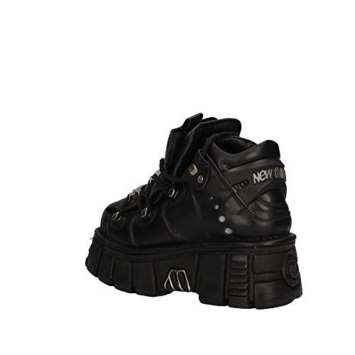 NEW ROCK Zapatos con Cordones de Mujer M-106-C66 Talla 37 Negro