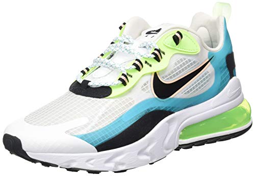 Nike Air MAX 270 React Se, Zapatillas para Correr Hombre, Oracle Aqua/Black-Ghost Green, 43 EU