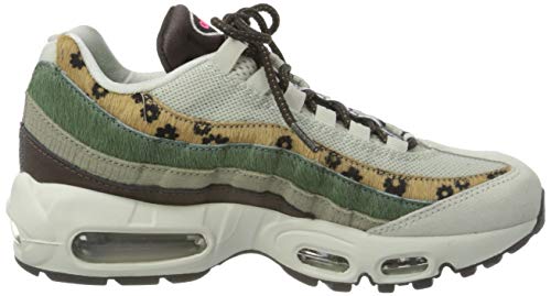 Nike Air MAX 95 PRM, Zapatillas Deportivas Mujer, Light Bone White Velvet Brown Olive Grey, 38.5 EU