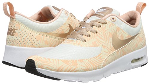 Nike Air Max Thea Print (Gs), Zapatillas Unisex Niños, Blanco (Black 0), 45 EU