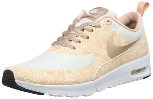 Nike Air Max Thea Print (Gs), Zapatillas Unisex Niños, Blanco (Black 0), 45 EU