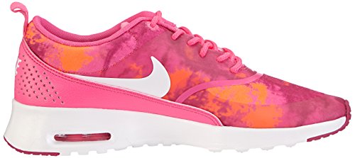 Nike Air MAX Thea Print Wmns 599408-602, Zapatillas Mujer, Rosa-Pink (Pink Powder/White-Fireberry-Total Orange), 37.5 EU