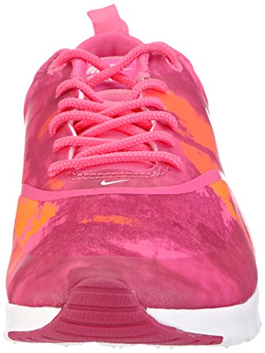 Nike Air MAX Thea Print Wmns 599408-602, Zapatillas Mujer, Rosa-Pink (Pink Powder/White-Fireberry-Total Orange), 37.5 EU