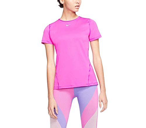 NIKE AO9951-623 Pantalón Corto Deportivo para Mujer, Active Fuchsia/White, Talla: S