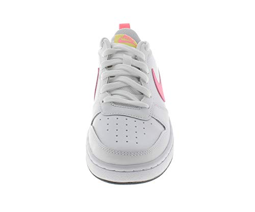 Nike Court Borough Low 2 (GS), Zapatillas de bsquetbol, Blanco White Sunset Pulse Lt Zitron Black, 38.5 EU