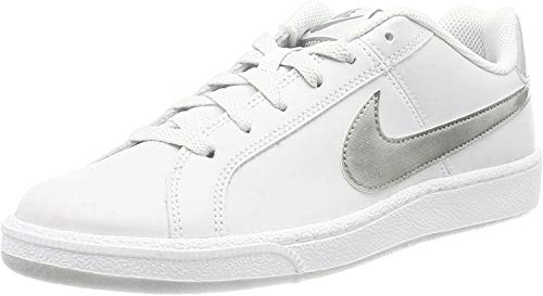 Nike Court Royale, Zapatillas Mujer, Blanco (White/Metallic Silver 100), 36 EU