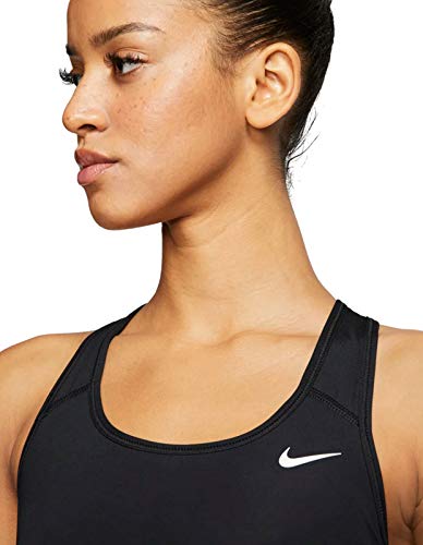 NIKE Med Non Pad Bra Sujetador de Deporte, Mujer, Black/(White), S