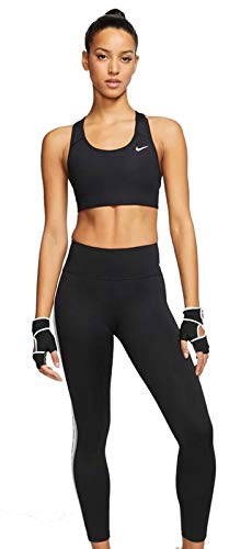 NIKE Med Non Pad Bra Sujetador de Deporte, Mujer, Black/(White), S