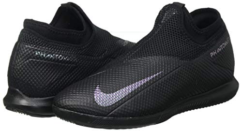 Nike Phantom Vision Academy Dynamic Fit IC, Botas de fútbol Unisex Adulto, Multicolor Black Black Volt 7, 44 EU