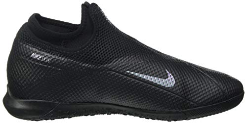 Nike Phantom Vision Academy Dynamic Fit IC, Botas de fútbol Unisex Adulto, Multicolor Black Black Volt 7, 44 EU