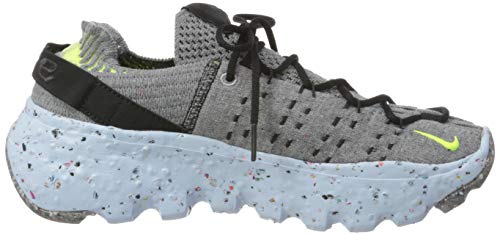 Nike Space Hippie 04, Zapatillas Deportivas Mujer, Grey Volt Black Dk Smoke Grey, 36 EU