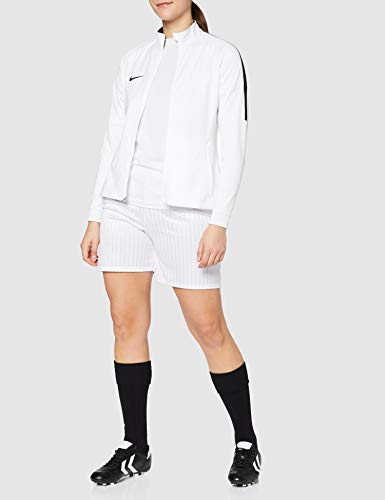 Nike W NK Dry Acdmy18 Trk Jkt K Sport jacket, Mujer, White/ Black/ Black, L