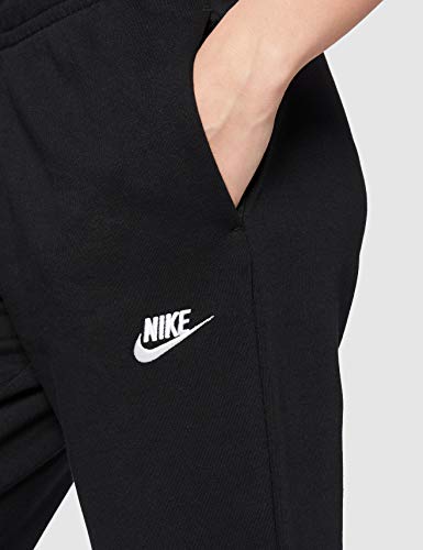 NIKE W NSW Essntl Pant Reg FLC Sport Trousers, Mujer, Black/(White), M