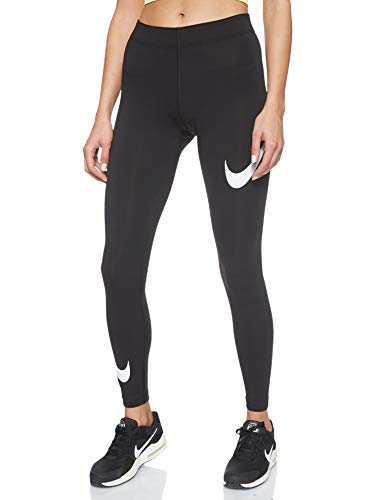 NIKE W NSW Legasee Lggng Swoosh Sport Trousers, Mujer, Black/White, XS