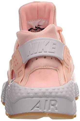 Nike Wmns Air Huarache Run, Entrenadores Mujer, Rosa (Sunset Tint/White/Gum Yellow), 39 EU