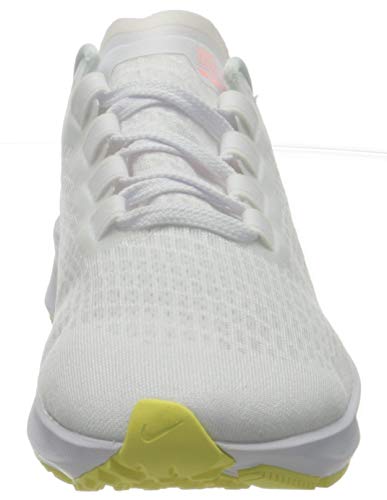 Nike Wmns Air Zoom Pegasus 37, Zapatillas para Correr Mujer, White Lt Zitron BRT Mango, 37.5 EU