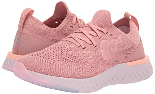 Nike Wmns Epic React Flyknit, Zapatillas de Entrenamiento Mujer, Rosa (Rust Pink/Pink Tint/Tropical P 602), 42 EU