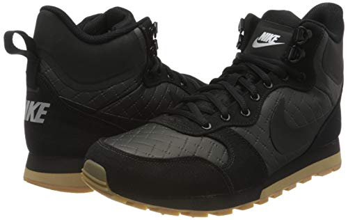 Nike Wmns MD Runner 2 Mid Prem, Botas de Senderismo Mujer, Negro (Black/Black/Gum Light Brown 004), 40.5 EU