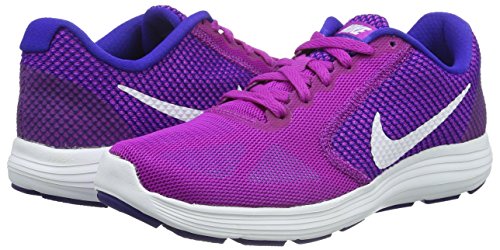 Nike Wmns Revolution 3, Zapatillas de Running Mujer, Morado (Hypr Violet/White-Cncrd-GMM Bl), 38