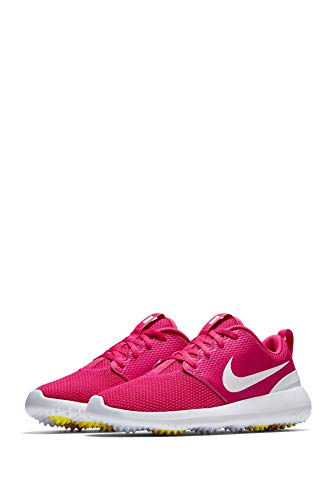 Nike Wmns Roshe G, Zapatillas de Golf Mujer, Multicolor (Rush Pink/White/Dynamic Yellow 601), 38 EU