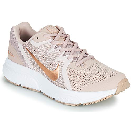 Nike Wmns Zoom Span 3, Zapatillas para Correr Mujer, Stone Mauve/Mtlc Red Bronze/Barely Rose, 41 EU